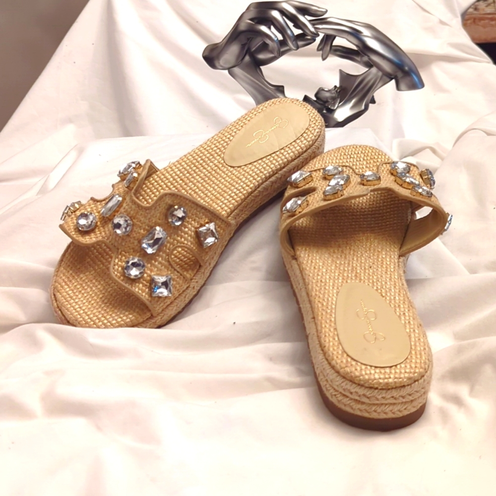 Jessica Simpson sandals with BLING!!!!